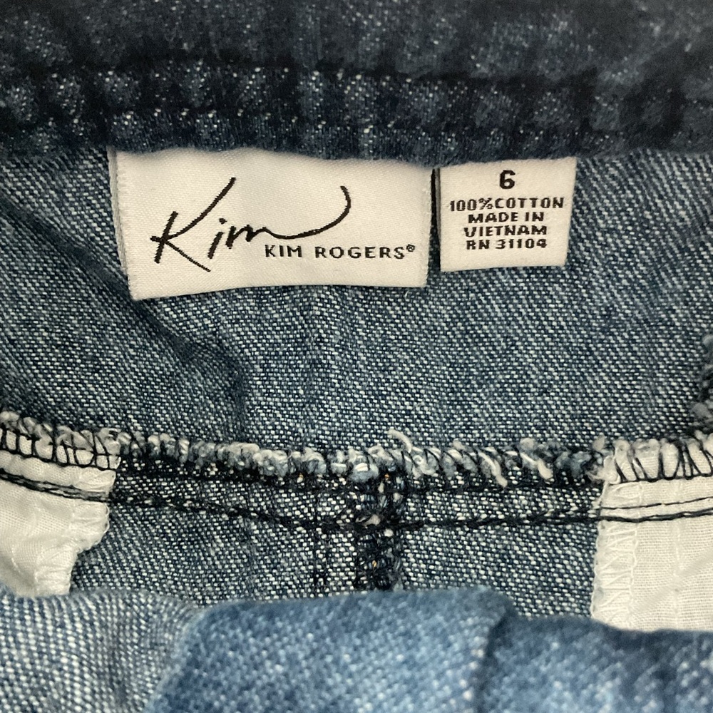 Kim Rogers Blue A-Line Denim Skirt - Picture 5 of 6